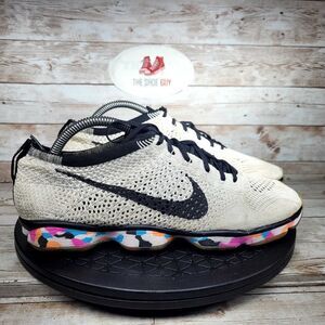 Nike Flyknit Zoom Agility Womens Size 10.5 White/Black Confetti Running Shoes